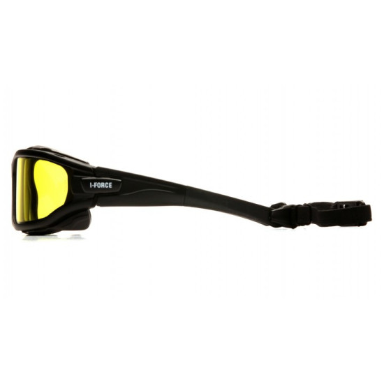 Защитные очки с уплотнителем Pyramex i-Force XL (amber) Anti-Fog, жёлтые
