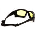 Защитные очки с уплотнителем Pyramex i-Force XL (amber) Anti-Fog, жёлтые