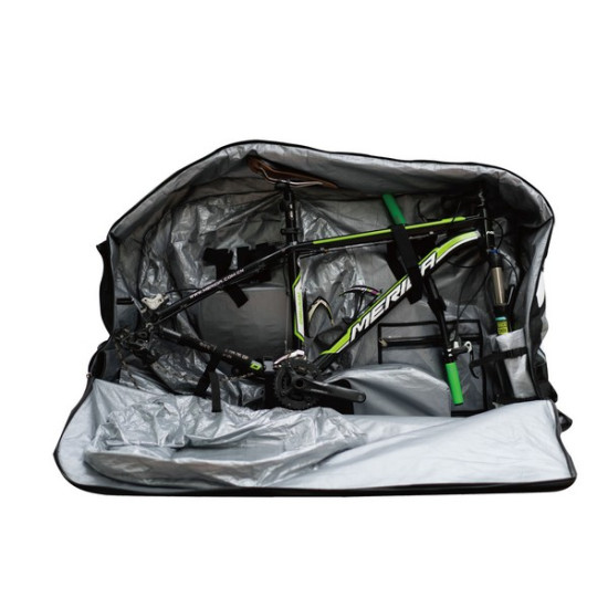 Чохол для велосипеда 26-29" XXF BIKE TRANSPORT BAG 600D, м'який, чорно-сірий Чохол для велосипеда 26-29" XXF BIKE TRANSPORT BAG 600D, м'який, чорно-сірий