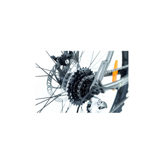 Велосипед AUTHOR (2023-24) Rival II 29", рама 19", цвет- серебристый (желтый) // серебристый 2023075