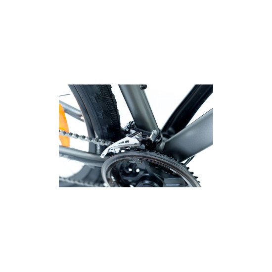 Велосипед AUTHOR (2023-24) Rival II 29", рама 19", цвет- серебристый (желтый) // серебристый 2023075