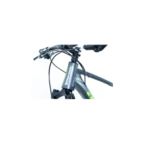 Велосипед AUTHOR (2023-24) Rival II 27.5", рама 15", цвет-серый (зеленый) // серый 2023065