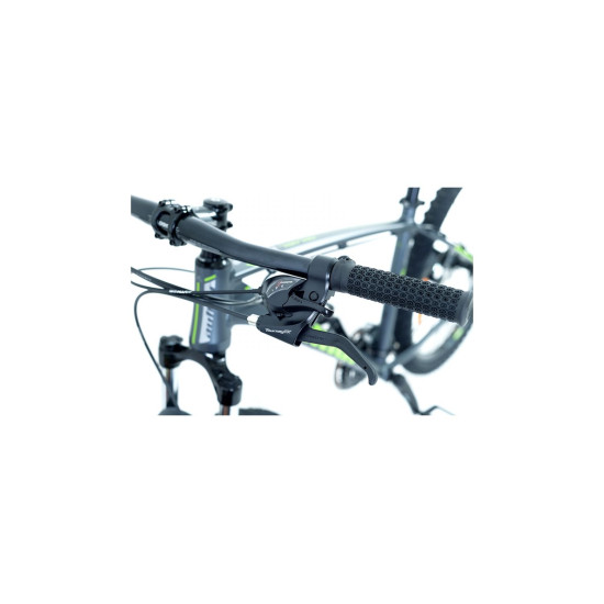 Велосипед AUTHOR (2023-24) Rival II 27.5", рама 15", цвет-серый (зеленый) // серый 2023065