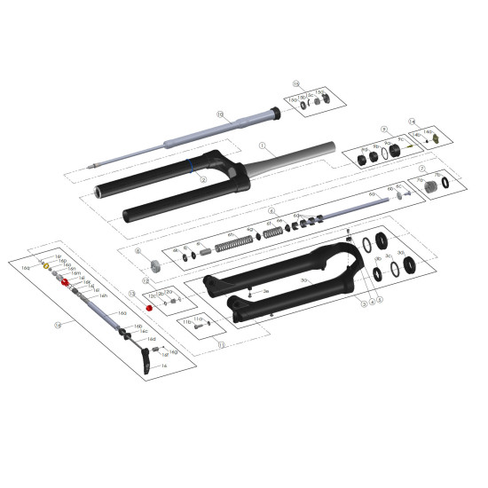 Набор сальников Suntour для 35мм ног FKA122-01 Набор сальников Suntour для 35мм ног FKA122-01