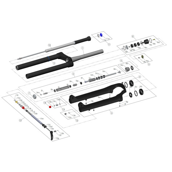Набір сальників Suntour для Durolux36 FKA122-04