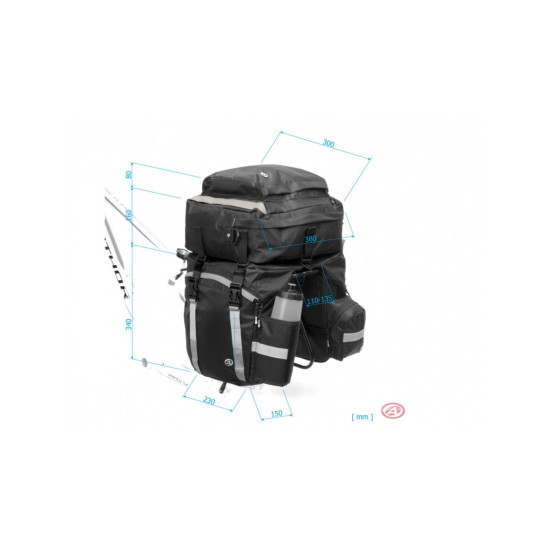 Сумка-штани на багажник Author A-N Tourer 40 л. 15000025