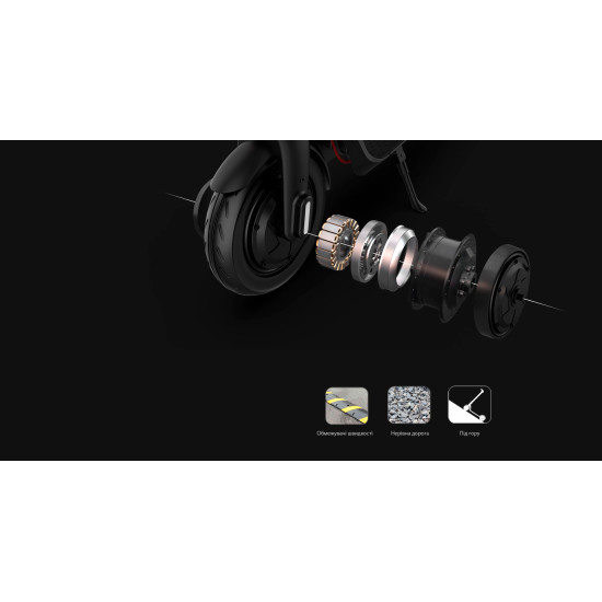 Електросамокат Mega Drive X8F10G, чорний Електросамокат Mega Drive X8F10G, чорний