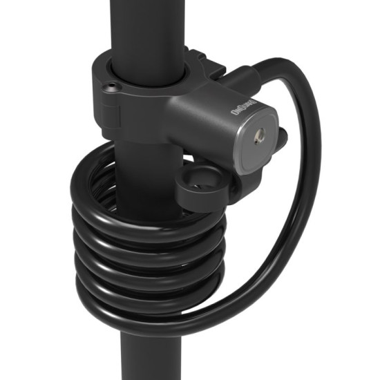 Замок Onguard Electric Scooter, трос 120см х 12мм, 5 ключей, чёрный