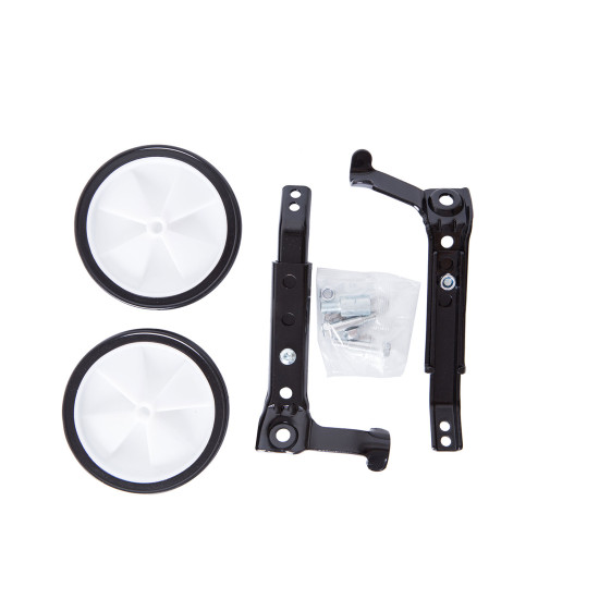 Тренувальні колеса Green Cycle GTW-502, регульовані 16- 20 '' для багатошвидкісних велосипедів, чорні