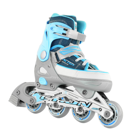 Роликові ковзани Action KIRE/Blue/33-36 Роликові ковзани Action KIRE/Blue/33-36