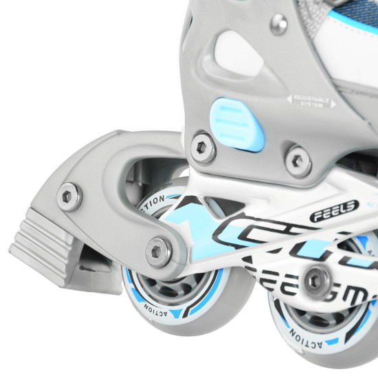 Роликові ковзани Action KIRE/Blue/33-36 Роликові ковзани Action KIRE/Blue/33-36