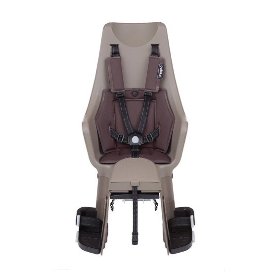Дитяче крісло на велосипед Bobike Exclusive maxi Plus Carrier LED / Toffee Brown