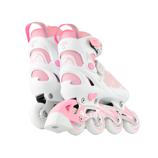 Роликовые коньки Action 2 в 1 Riply/Pink/29-32