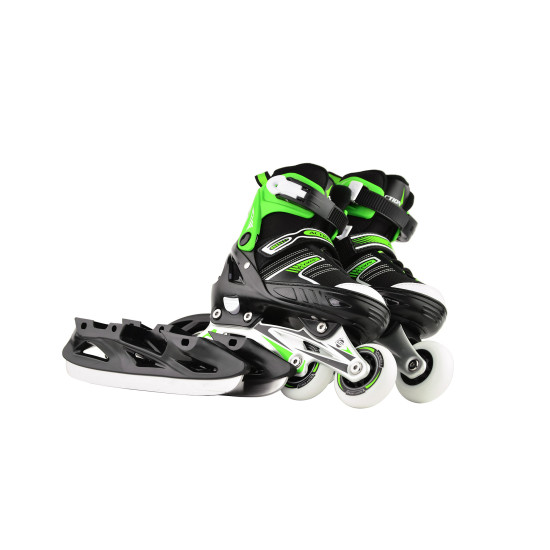 Роликові ковзани Action 2 в 1 Ronny/Green/33-36