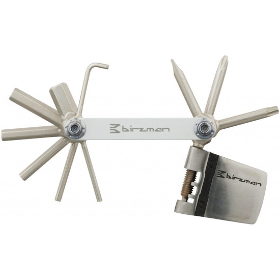 Універсальний інсрумент Birzman E-Version / 15 функцій / срібло