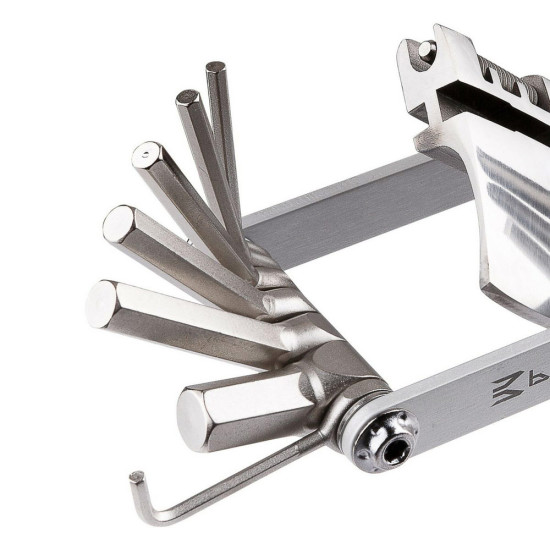 Універсальний інсрумент Birzman E-Version / 15 функцій / срібло