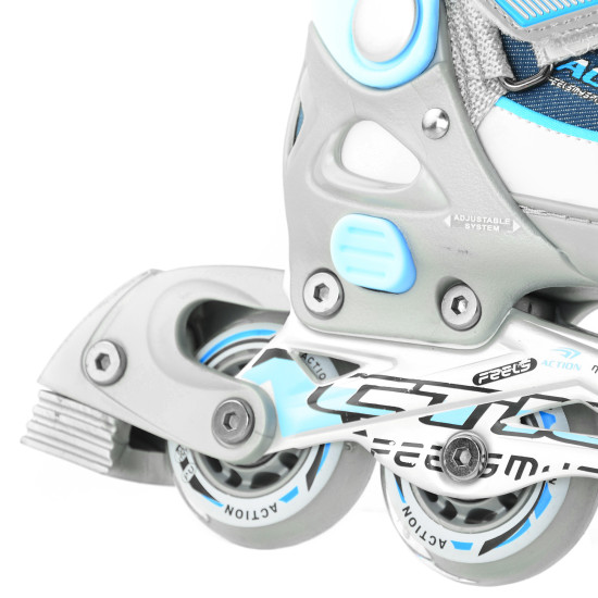 Роликові ковзани Action KIRE/Blue/29-32 Роликові ковзани Action KIRE/Blue/29-32