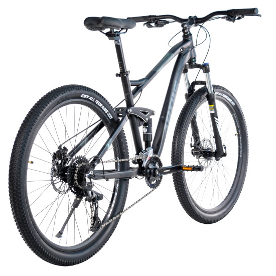 Велосипед ARDIS 27,5 AMT AL "IMPULS" двухподвес, 18 рама, черный 0295BLK