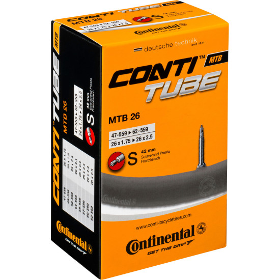Камера Continental MTB Tube 26", 47-559->62-559, S42, 210 г 181631