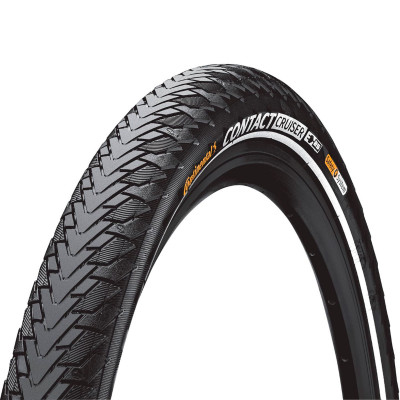 Покрышка Continental Contact Cruiser, 26 x 2.00, черная, не складная светоотражающая 101507