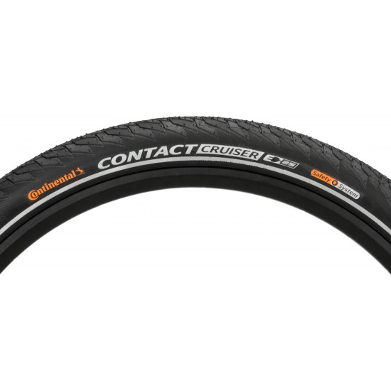 Покришка Continental Contact Cruiser, 26 x 2.00, чорна, не складна, світловідбиваюча 101507