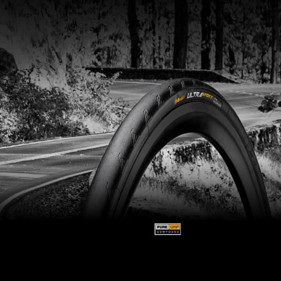 Покришка Continental Ultra Sport III - 28" | 700 x 23C, чорна, не складна, skin