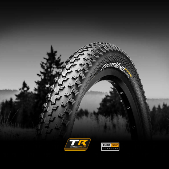 Камера отсутствует Continental Cross King ShieldWall 27.5" | 27.5 x 2.80 черная, складная skin 150336