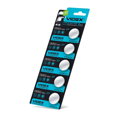 Батарейка літієва Videx CR2032 5 шт на блістері