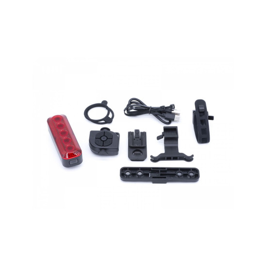 Ліхтар безпековий задній Author XYRIUS Brake USB 400 lm, з червоним рефлектором 12039995