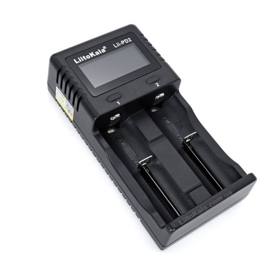 Зарядний пристрій для Li-lon Litokala Lii-PD2 (для 2x18650 та ін.) дисплей