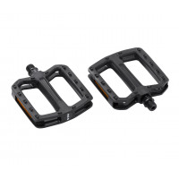 Педали платформенные пластиковые KLS Flat 20 полимерный подшипник / стальная ось Педали платформенные пластиковые KLS Flat 20 полимерный подшипник / стальная ось