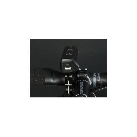 Ліхтар передній Author PROXIMA 1000 lm / GoPro clamp USB Alloy - black 12002370