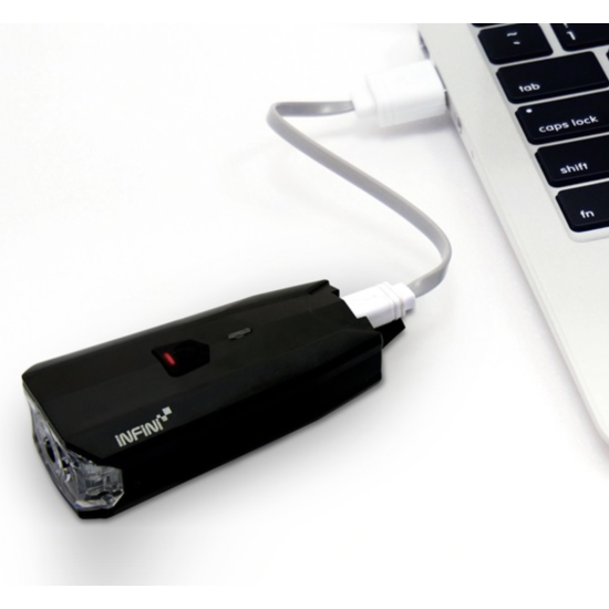 Світло переднє INFINI LAVA 500 Lite 6 ф-цій, 10W чорний USB Світло переднє INFINI LAVA 500 Lite 6 ф-цій, 10W чорний USB