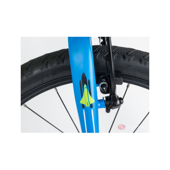 Велосипед AUTHOR (2023-24) Cosmic 20", рама 10", колір-матово чорний // неоново жовтий 2023019