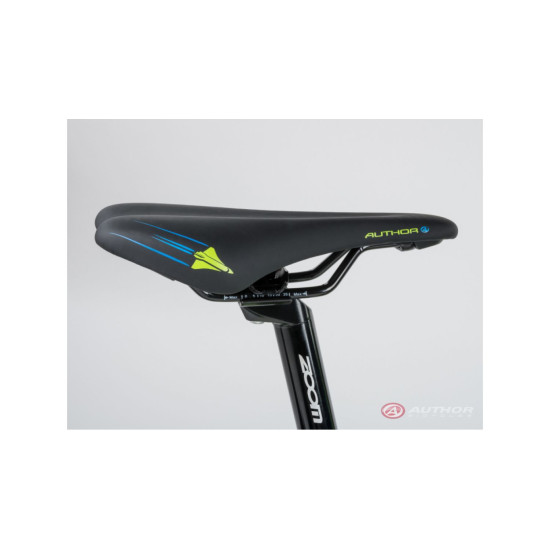 Велосипед AUTHOR (2023-24) Cosmic 20", рама 10", колір-матово чорний // неоново жовтий 2023019