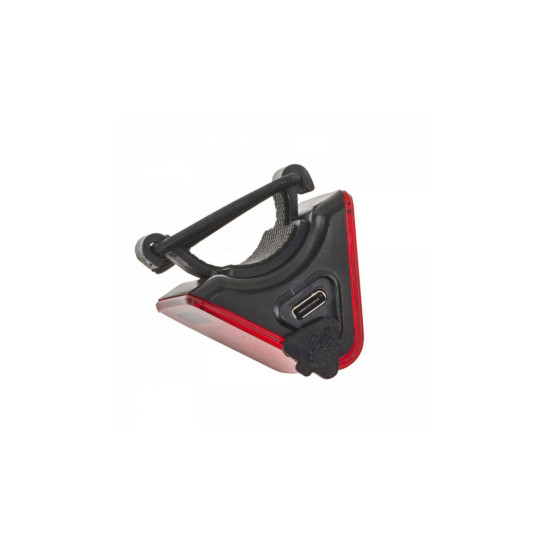 Ліхтар стоп задній Author V-Block360 USB CobLed 80 lm, чорний з червоними лінзами 12039990