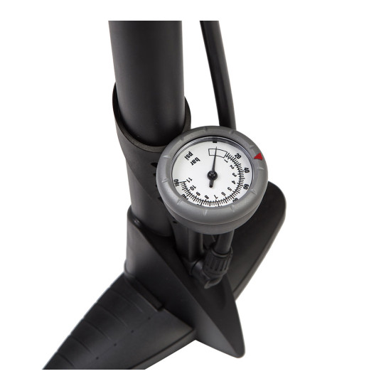 Насос підлоговий Green Cycle GPF-043P пластиковий з манометром, presta+schrader