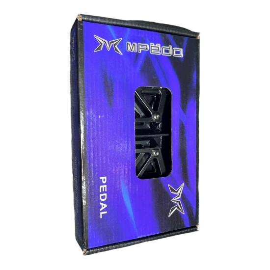 Педали алюминиевые, модель 10, размер 10/16, 3 пром подшипника, черный