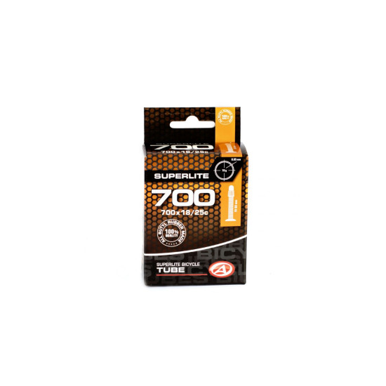 Велокамера Author AT-ROAD-700C SuperLite FV60 700x18/25C чорна 37270202