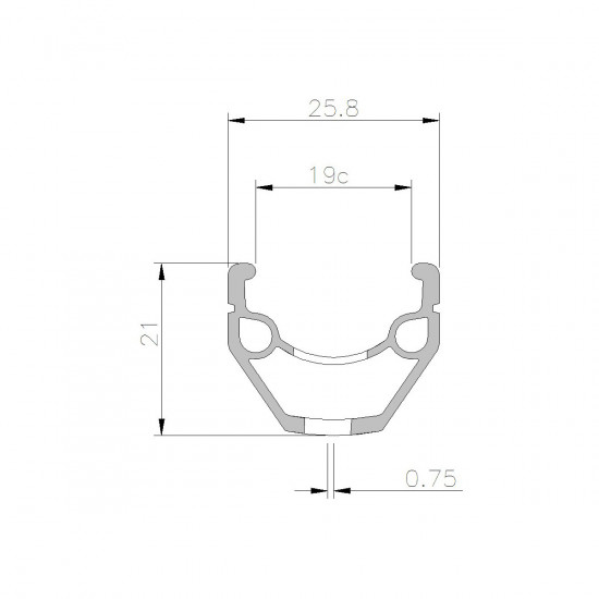 Обід Mach1 240 28" V-brake 32 отв чорний, AV Обід Mach1 240 28" V-brake 32 отв чорний, AV