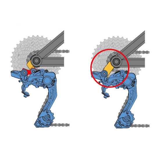 Сережка на раму Cannondale Direct Mount CND-TH2 (K33049) (M12x1 Single Lead)