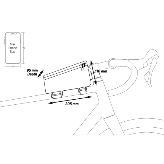 Сумка на раму Zefal Console Pack T2