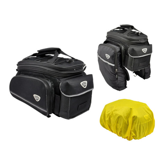 Сумка Longus INCREASER,   на багажник, чорний