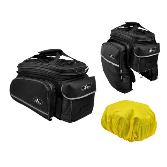 Сумка Longus INCREASER,   на багажник, чорний