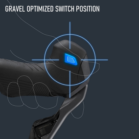Гальм ручка/шифтер для гідравл диск гальм ST-RX825-R GRX, Di2 Dual Control 12-швидк, права