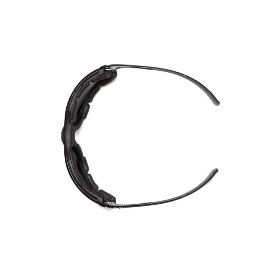 Защитные очки с уплотнителем Pyramex Proximity (темно-серые) Anti-Fog, черные кат.4