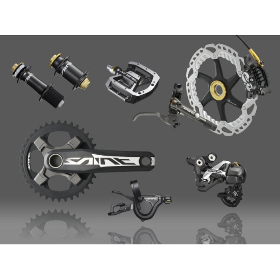 Шатуни FC-M820 SAINT Hollowtech II, 170мм, для карет.вузла 68/73мм. SM-BB80 в компл, без зірки