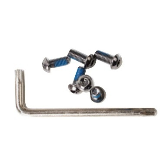 Гвинти Alligator для кріплення ротора Torx чорні 6 шт + ключ