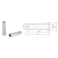 Кінцевик Alligator для гальмівного троса 2.3 мм сріблястий, уп. 500 шт