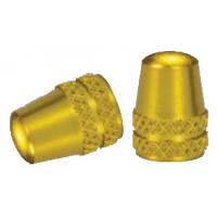 Ковпачок Alligator для ніпелів Schrader AV золотистий, комлект 2 шт.